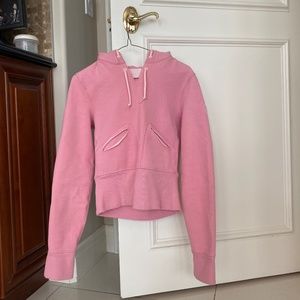 Lululemon cropped pink hoodie